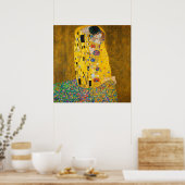 Der Kuss von Gustav Klimt Poster (Küche)
