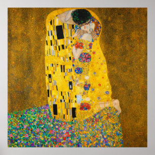 Der Kuss von Gustav Klimt Poster