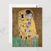 Der Kuss von Gustav Klimt Postkarte (Vorne/Hinten)