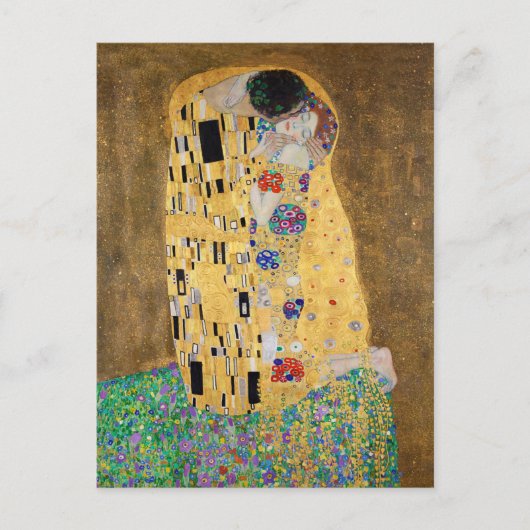Der Kuss von Gustav Klimt Postkarte (Vorderseite)