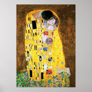 Der Kuss von Gustav Klimt Print Poster