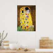 Der Kuss von Gustav Klimt Print Poster (Küche)