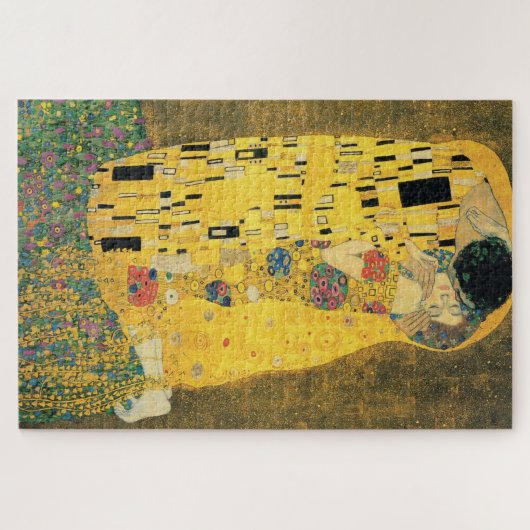 Der Kuss von Gustav Klimt Puzzle (Horizontal)