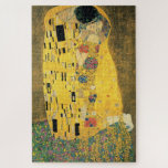 Der Kuss von Gustav Klimt Puzzle<br><div class="desc">Besuchen Sie bitte meinen Laden für interessanteres Design und mehr Farbwahl => zazzle.com/colorfulworld*</div>