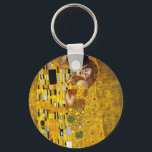 Der Kuss von Gustav Klimt Schlüsselanhänger<br><div class="desc">Der Kuss,  Öl und Goldblatt auf der Leinwand,  1907-1908. Österreichische Galerie Belvedere,  Wien</div>