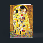 Der Kuss von Gustav Klimt, schöne Kunst Karte<br><div class="desc">Der Kiss,  berühmtes Kunstwerk von Gustav Klimt</div>