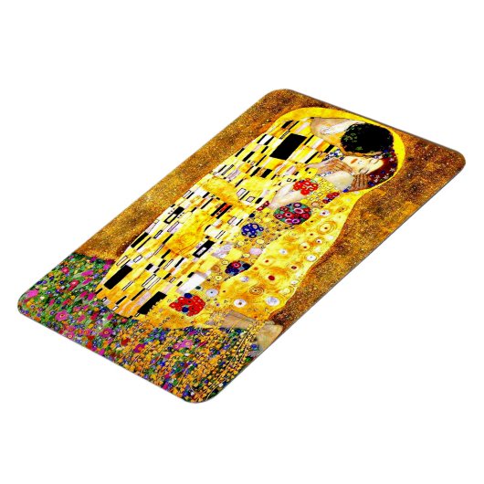 Der Kuss von Gustav Klimt, schöne Kunst Magnet (Linke Seite)