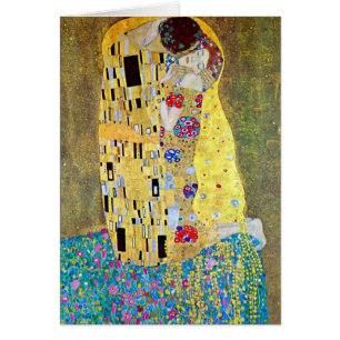 Der Kuss von Gustav Klimt, Vintage Art Nouveau