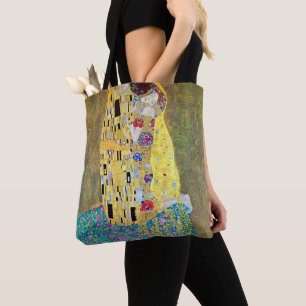 Der Kuss von Gustav Klimt, Vintage Art Nouveau Tasche
