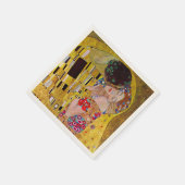 Der Kuss von Gustav Klimt, Vintage Kunsthochzeit Serviette (Ecke)