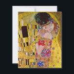 Der Kuss von Gustav Klimt, Vintager Jugendstil<br><div class="desc">Das ultimative Gemälde der Liebe, ein wunderschönes Design zum Valentinstag! Der Kuss (Detail) (1907-1908) von Gustav Klimt ist ein Vintager Viktorianischer Epos-Symbolismus feine Kunst-Liebe und Romantik-Gemälde mit einem romantischen Paar in verschiedenen Goldtönen, Mustern und Symbolen, die einen Kuss vor einem Bronzestand teilen. Über den Künstler: Gustav Klimt (1862-1918) war ein...</div>