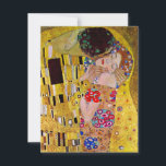 Der Kuss von Gustav Klimt, Vintager Jugendstil<br><div class="desc">Das ultimative Gemälde der Liebe, ein wunderschönes Design zum Valentinstag! Der Kuss (Detail) (1907-1908) von Gustav Klimt ist ein Vintager Viktorianischer Epos-Symbolismus feine Kunst-Liebe und Romantik-Gemälde mit einem romantischen Paar in verschiedenen Goldtönen, Mustern und Symbolen, die einen Kuss vor einem Bronzestand teilen. Über den Künstler: Gustav Klimt (1862-1918) war ein...</div>