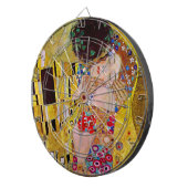 Der Kuss von Gustav Klimt, Vintager Jugendstil Dartscheibe (Vorderseite rechts)