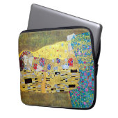 Der Kuss von Gustav Klimt, Vintager Jugendstil Laptopschutzhülle (Vorderseite Links)