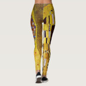 Der Kuss von Gustav Klimt, Vintager Jugendstil Leggings (Rückseite)