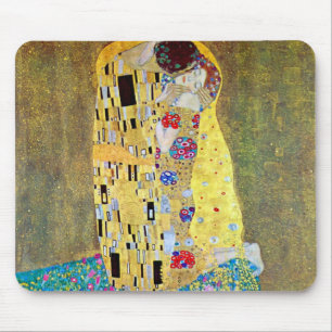 Der Kuss von Gustav Klimt, Vintager Jugendstil Mousepad