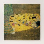 Der Kuss von Gustav Klimt, Vintager Jugendstil Puzzle (Horizontal)