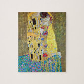 Der Kuss von Gustav Klimt, Vintager Jugendstil Puzzle (Vertikal)