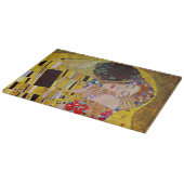 Der Kuss von Gustav Klimt, Vintager Jugendstil Schneidebrett (Ecke)