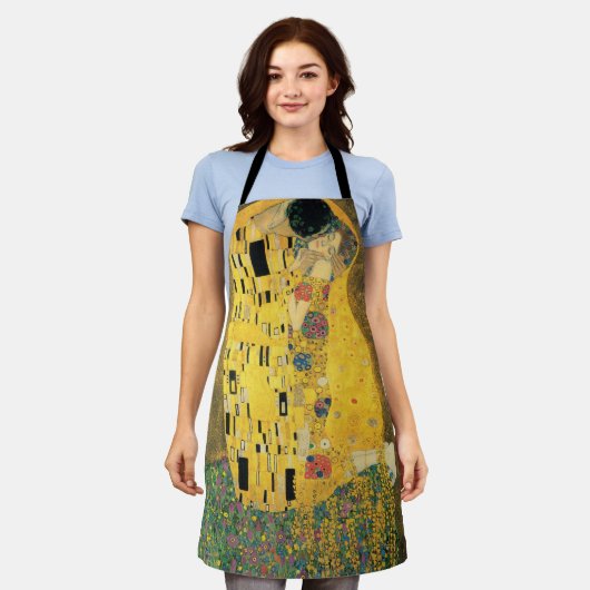 Der Kuss von Gustav Klimt, Vintager Jugendstil Schürze (Getragen)
