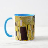 Der Kuss von Gustav Klimt, Vintager Jugendstil Tasse (Links)