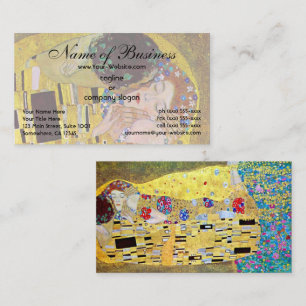 Der Kuss von Gustav Klimt Visitenkarte
