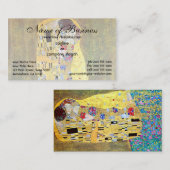 Der Kuss von Gustav Klimt Visitenkarte (Vorne/Hinten)