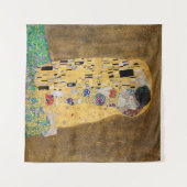 Der Kuss von Gustav Klimt Wandteppich (Vorderseite (Horizontal))