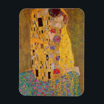 Der Kuss von Gustave Klimt Magnet<br><div class="desc">"The Kiss" von Gustave Klimt (1908,  Öl- und Goldblatt auf der Leinwand,  Österreichische Galerie Belvedere Museum,  Belvedere Palace,  Wien,  Österreich)</div>