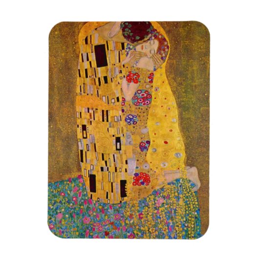 Der Kuss von Gustave Klimt Magnet (Vertikal)