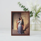Der Kuss von Hayez Francesco Postkarte (Stehend Vorderseite)