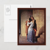 Der Kuss von Hayez Francesco Postkarte (Vorne/Hinten)