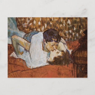 Der Kuss - von Henri de Toulouse-Lautrec Postkarte