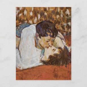 Der Kuss - von Henri de Toulouse-Lautrec Postkarte