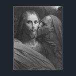 Der Kuss von Judas 2 Postkarte<br><div class="desc">Der Kuss Judas | von Ary Scheffer | Art Location: Bibliotheque Nationale,  Paris,  Frankreich | Dutch Artist | Image Collection number: XIR345834</div>