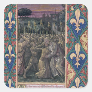 Der Kuss von Judas Quadratischer Aufkleber