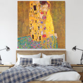 Der Kuss von Klimt Leinwanddruck (Insitu (Schlafzimmer))