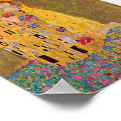 Der Kuss von Klimt Poster (Ecke)