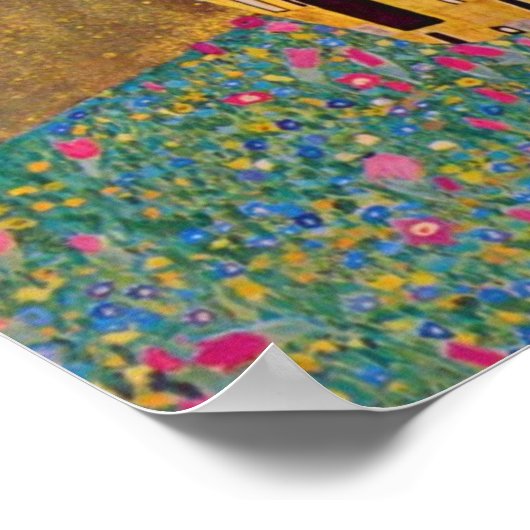 Der Kuss von Klimt Poster (Ecke)
