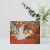 Der Kuss von Toulouse-Lautrec Postkarte (Stehend Vorderseite)