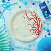 Der Küstenstil ist wunderschön, türkisfarben und r Pappteller (Party)