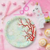 Der Küstenstil ist wunderschön, türkisfarben und r Pappteller (Party)