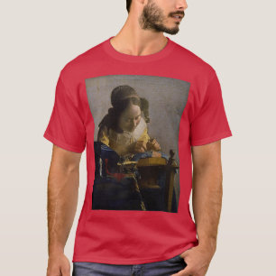 Der Lacemaker 1670 Johannes Vermeer T-Shirt