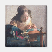 Der Lacemaker, Johannes Vermeer, 1669-1670 Magnet (Vorne)