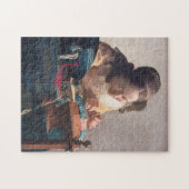 Der Lacemaker, Johannes Vermeer, 1669-1670 Puzzle (Horizontal)
