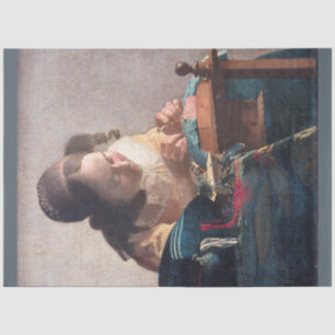 Der Lacemaker, Johannes Vermeer, 1669-1670 Seidenpapier