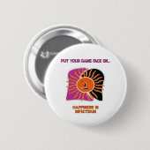 Der lächelnde Sonnenkollektor Button (Vorne & Hinten)