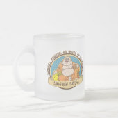 Der lachende Buddha Mattglastasse (Links)