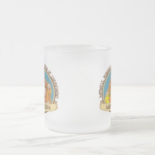 Der lachende Buddha Mattglastasse (Mittel)