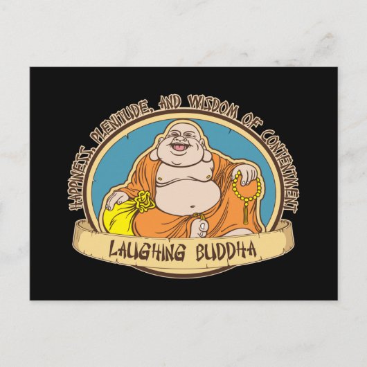 Der lachende Buddha Postkarte (Vorderseite)